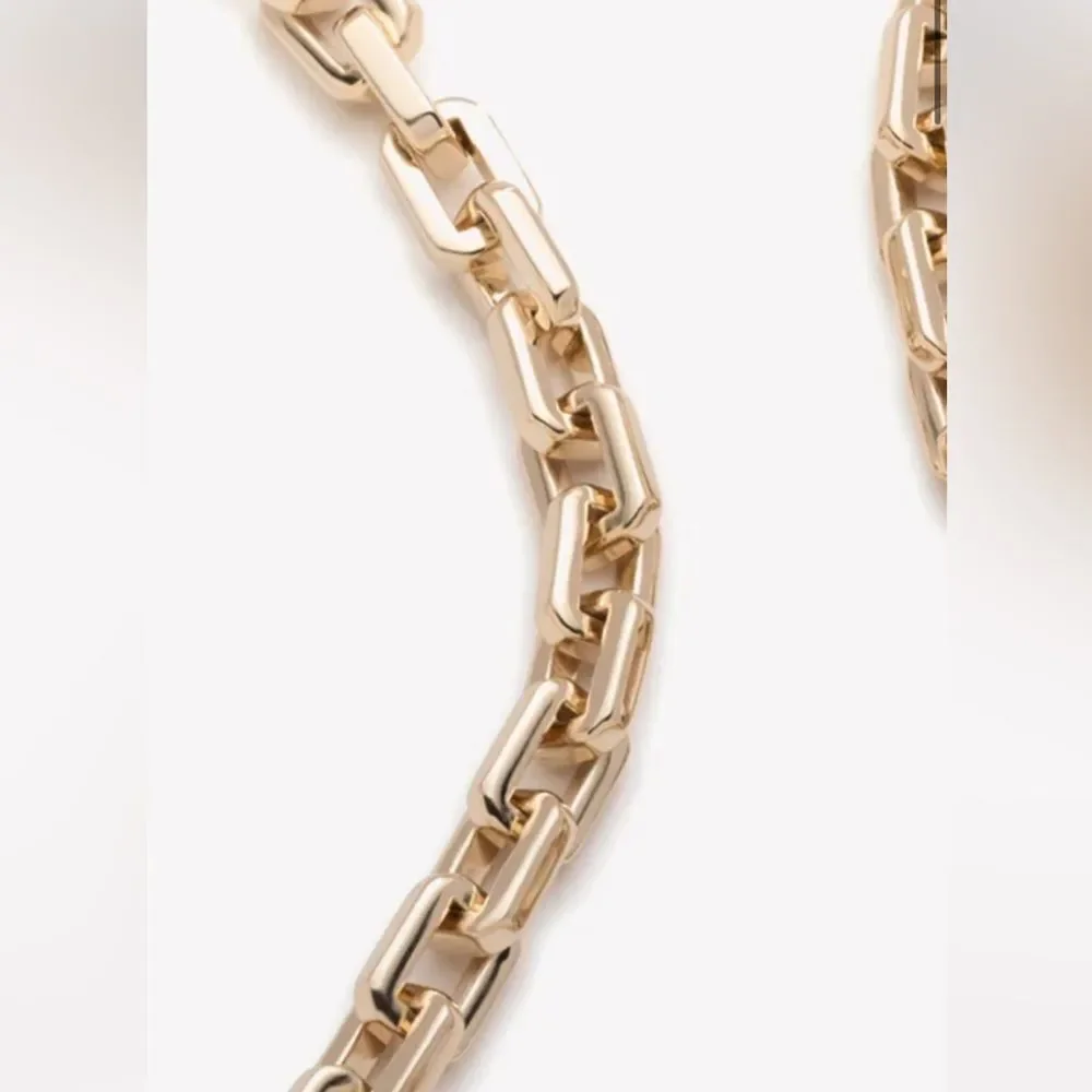 Eddie Borgo | Supra Link Necklace - 17 inch length 24k gold finished $425 retail - Picture 2 of 9